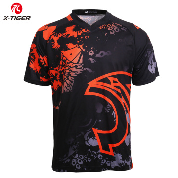 X-Tiger Downhill Jerseys Motocross Sports Racing Wear Quick-dry Bike DH Shirt 100%Polyester Cycling Jerseys Clothing MTB T-Shirt