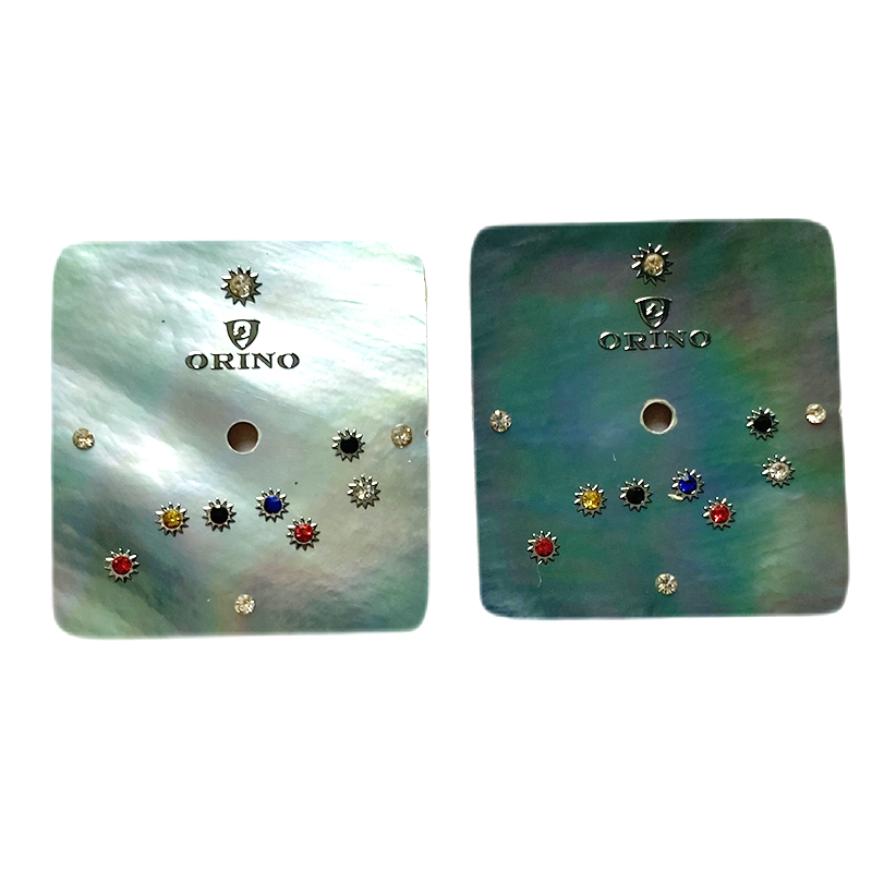 Rectangle shell watch dial