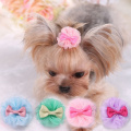 Dog Beautiful Cute Hairpin Pet Dog Accessories Supplies Hairpin Fashion Bowknot Dog Hair Clip Headdress Pet Hair Decoration