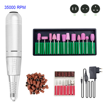 35000RPM Pro Electric Nail Drill Machine Set With portable speed controller For Manicure Remove Nail Polish Gel Nail Art Tools