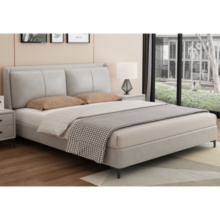 Home bedroom furniture king size double platform bed
