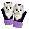 Womens Mens Winter Knitted Gloves Kawaii Gloves For Hand Arthritis Cute 3D Cartoon Animal Thermal Mittens D10