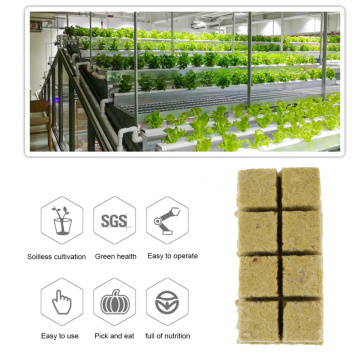 18 Pcs 1.5 Inch Soilless Hydroponic Mineral Wool Vegetables Cultivation System Gardening Tools Moisturized Planting Seedlings Bl