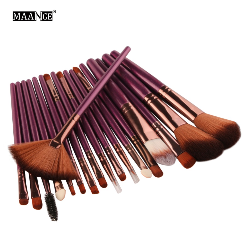 Makeup brushes Set 18 PC Cosmetics makeup Eyeliner Blending Highlighter Powder foundation Eyelash Eyebrow blush brush maquiagem