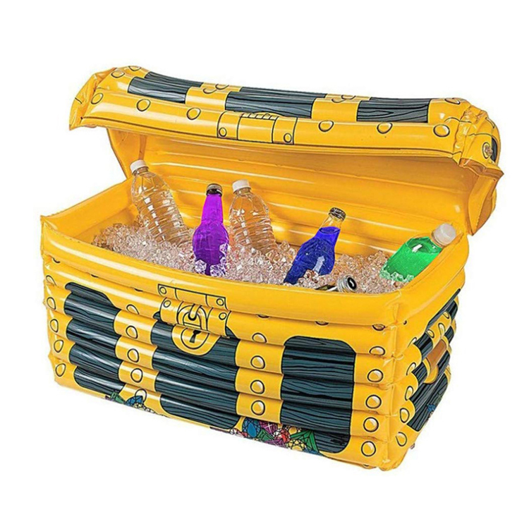 Inflatable Pirate Treasure Chest Cooler