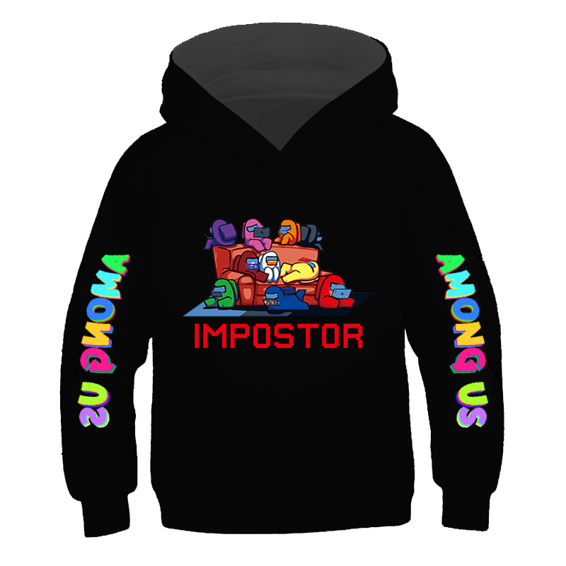 5-14 Years Among Us Boys Hoodies Impostor 100% Cotton Streetwear 2020 Video Game kids Sweatshirt Girls Among Us Children Hoodie
