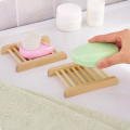 Home Bathroom Soap Bamboo Stand Soap Dish Shower Case Natural Wood Holder Cleaning Supplies Storage