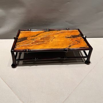 Minimalist Qiong Bamboo Stone Slab Tabletop Tea Tray