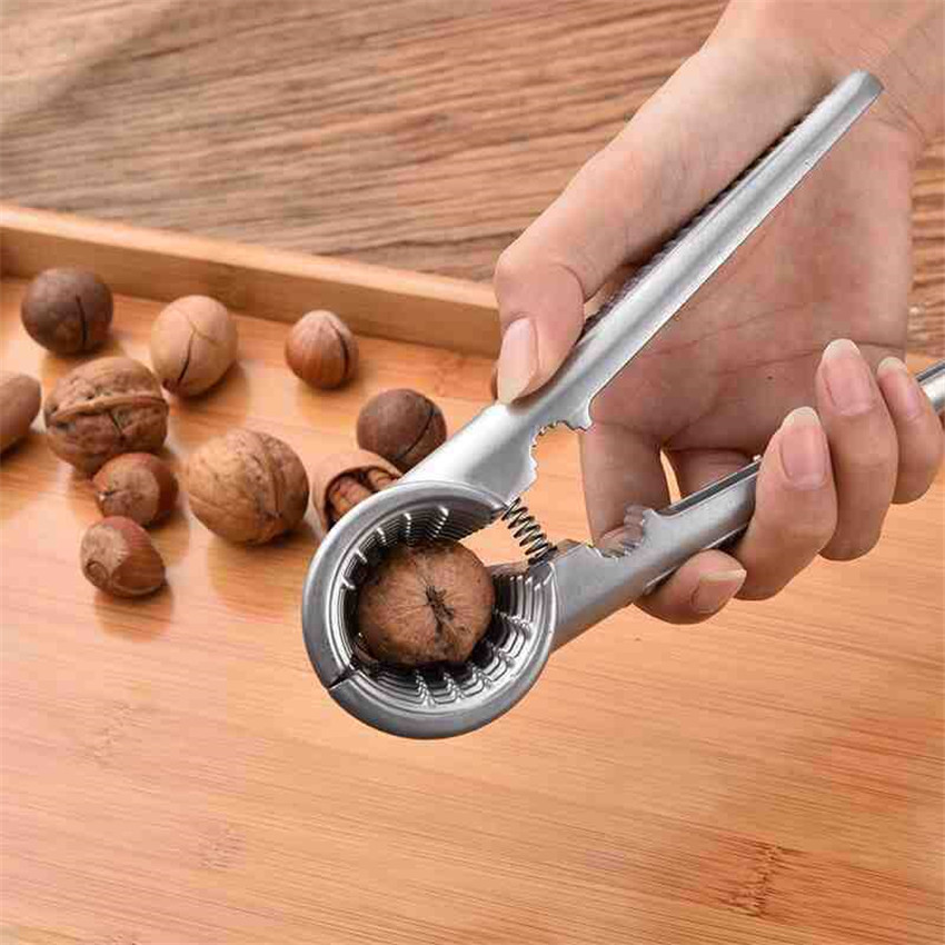 Alloy Clamp Plier Cracker Nutcracker Sheller Crack almond Walnut Pecan Hazelnut Filbert Nut Kitchen Nut Sheller Clip Tools