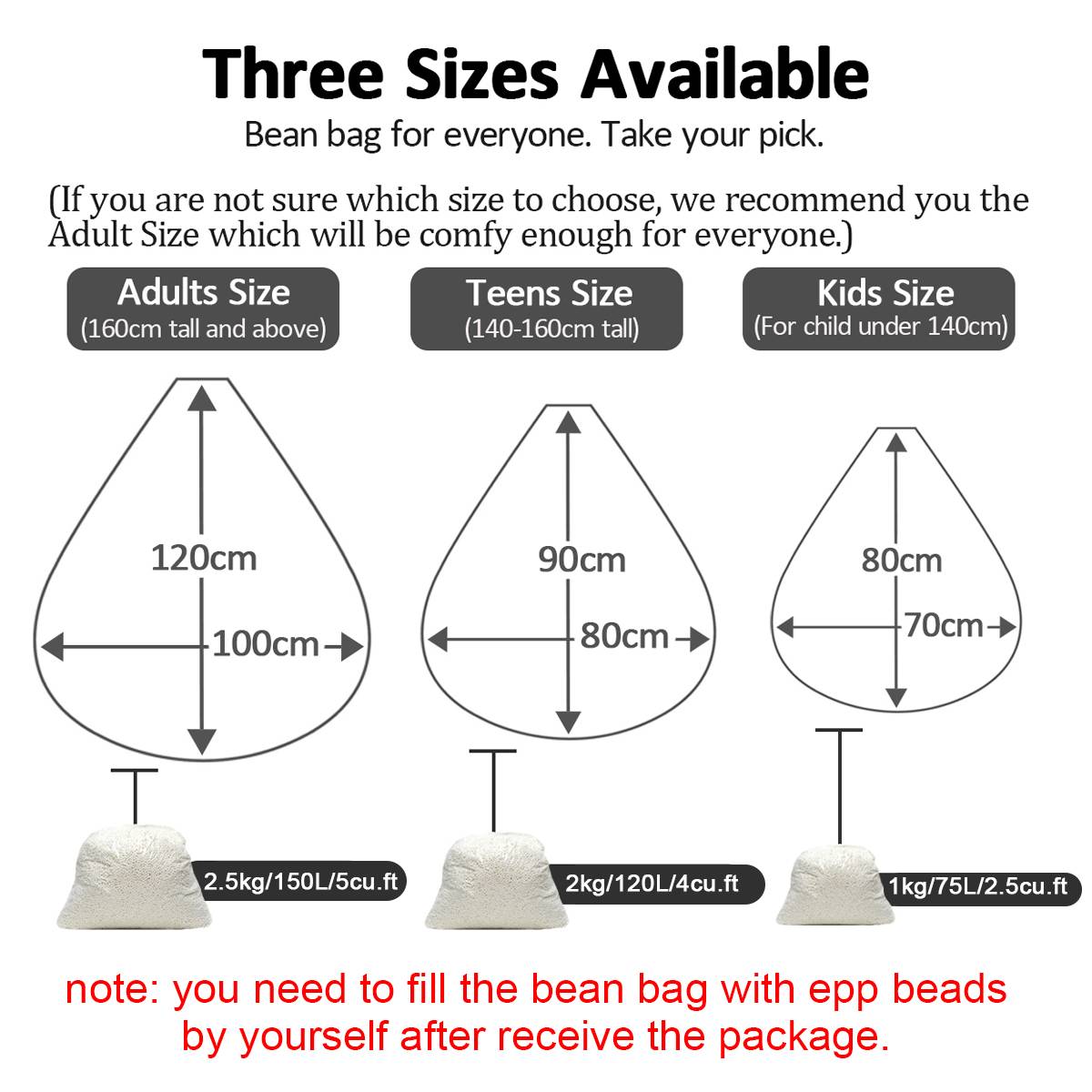 Nesloth 500g EPS Material White Foam Balls beanbag baby Filler bed sleeping Pillow Bean Bags chairsofa Beads Filler Styrofoam