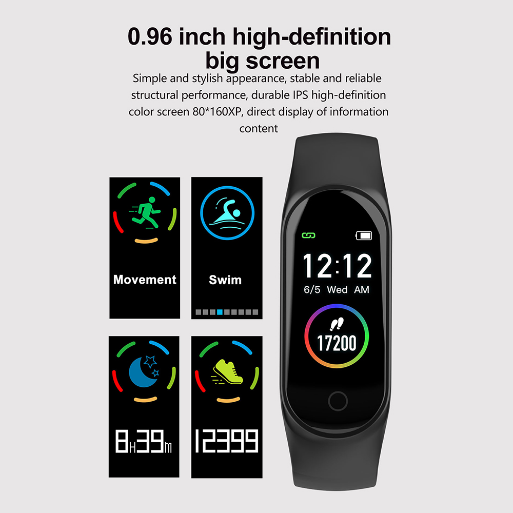 COLMI M4S Smart Bracelet Color-screen IP67 Fitness Tracker blood pressure Heart Rate Monitor Smart band For Android IOS phone