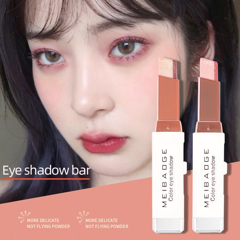 Two-tone Double Head Eyeshadow Stick Eye Makeup Matte Pearlescent Waterproof Lasting Gradient Eyeshadow Daily Cosmetic TSLM2