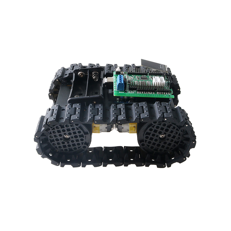 With Control Kit TC101 Tracked Tank Chassis with Aluminum Alloy Panel DIY Smart RC Toy Car for Race Offroad Maker Learning