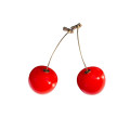 hot red Cherry earrings eardrop Sweet fruit fresh cherry eardrop female fashion youth beautiful girl students earrings F731