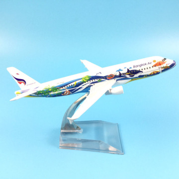 JASON TUTU 16cm Plane Model Airplane Model Thai Bangkok Air Airbus 320 Aircraft Model 1:400 Diecast Metal Airplanes Plane Toys