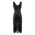 2020 Newest Women's 1920s Vintage Sequin Full Fringed Deco Inspired Flapper Dress Roaring 20s Great Gatsby Dress Vestidos