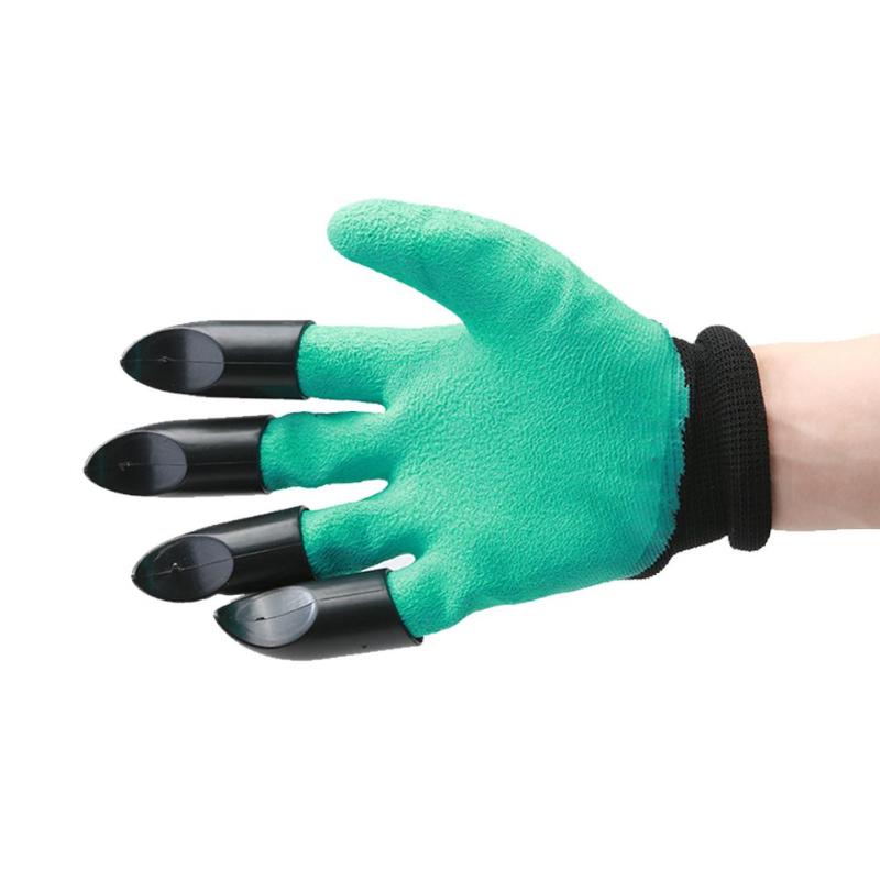 Work Gloves Garden Gloves with Claws 4 ABS Plastic Gardening Digging Planting Durable Waterproof Work Glove Outdoor Gadgets