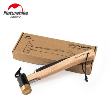 Naturehike 2020 New Camping Copper Hammer Outdoor Camping Tent Portable Nail Hammer Nail Puller Ground Nail Hammer