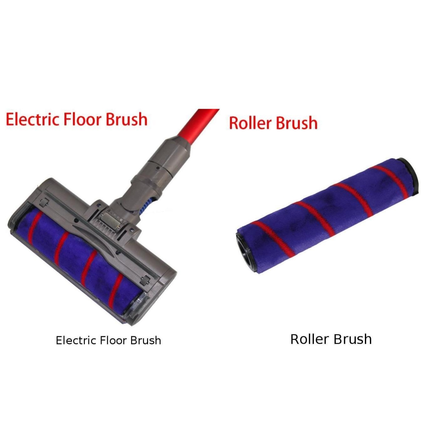 Fluffy Electric Floor Brush For Dyson V7 V8 V10 V11 Vacuum Cleaner Tools Parts Sweeper Robot Cleaning Vacuuming Tools Accessory