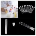 10Pcs Plastic Test Tube With Cap 12x75mm U-shaped Bottom Long Transparent Test Tube Lab Supplies Dropshipping