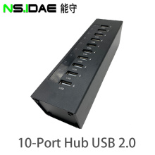 10-port USB2.0 hub smart light turn