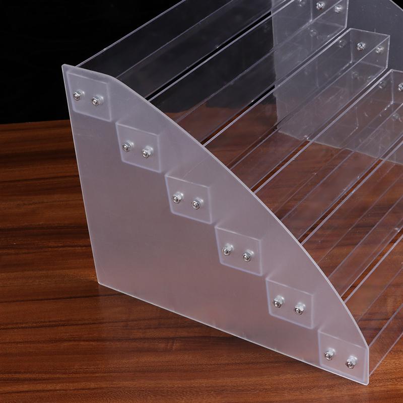 Multilayer Storage Rack Transparent Beauty Item Organizer Nail Polish Sample Display Shelf