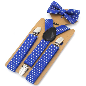 New Royal Blue Baby Kids Suspenders Bowtie Set Children's Boys Bowtie Elastic Adjustable Y-Back Braces Wedding 11 colors EBD6157