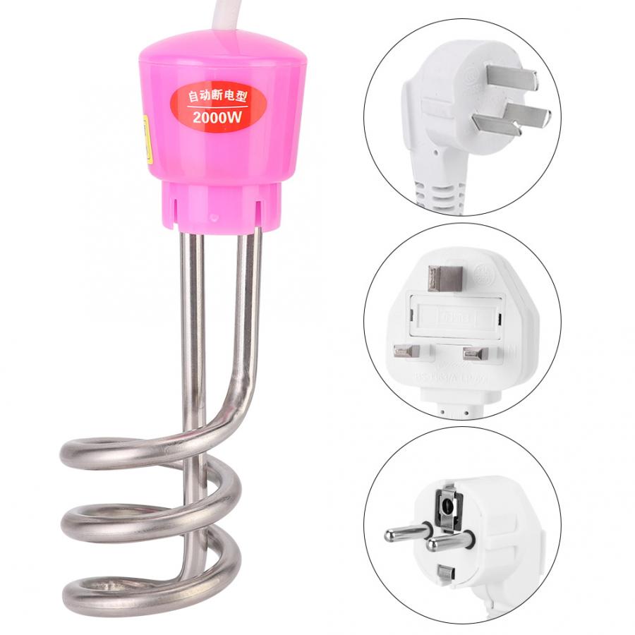 2m 220V 2000W Floating Electric Heater Boiler Water Heating Element Portable Immersion Suspension Bathroom Swimming Pool