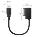 35CM USB 2.0 To Mini Sata II 7+6 13Pin Adapter SATA To USB 2.0 Converter Cable For Notebook Optical Drive Line For HDD Drive