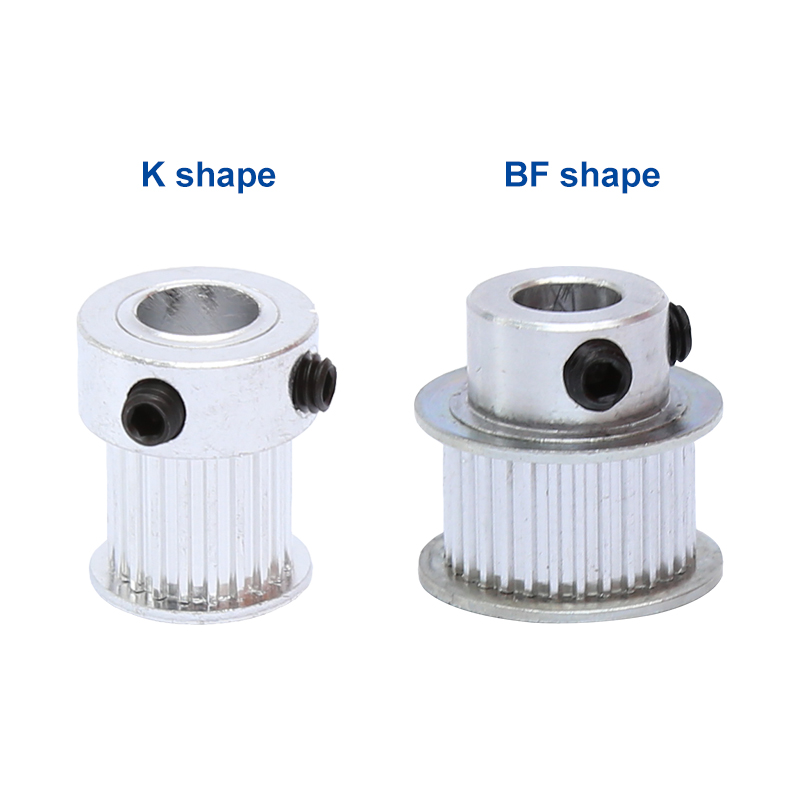 2 pcs Pulley MXL-20T Bore Size 4/5/6/6.35/8 mm Belt Pulley Slot Width 11mm Match with Width 10mm MXL-Timing Belt For 3D Printer