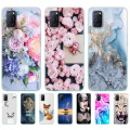 For OPPO A52 Case A92 A72 Case 6.5" Silicon Soft TPU Back Phone Cover For OPPO A 52 72 92 Case Animal Floral Marble Case Bag