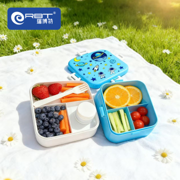 Compact and Cute Square Lunch Carrier