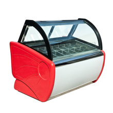 Gelato display freezer/popsicle commercial chest showcase