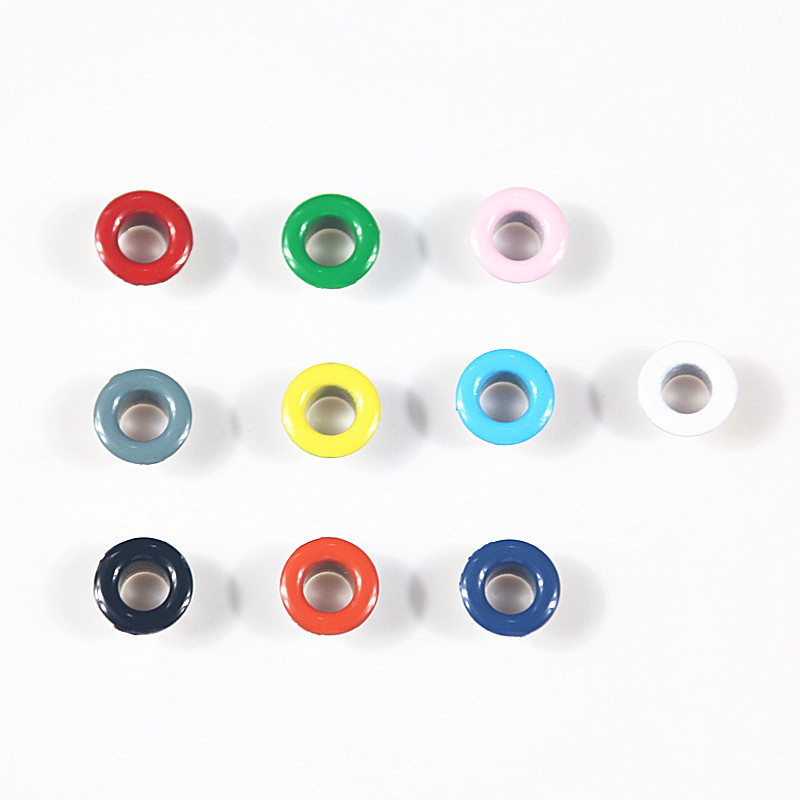 400pcs Hole 5MM Colorful Metal Eyelets Buckles Grommet for Leather Craft DIY Shoes Belt with Punching Installation Tools