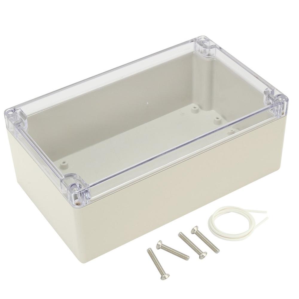 Electronic Junction Box Plastic Enclosure Box Project Instrument Case Waterproof Electrical Project Box with Clear Cover