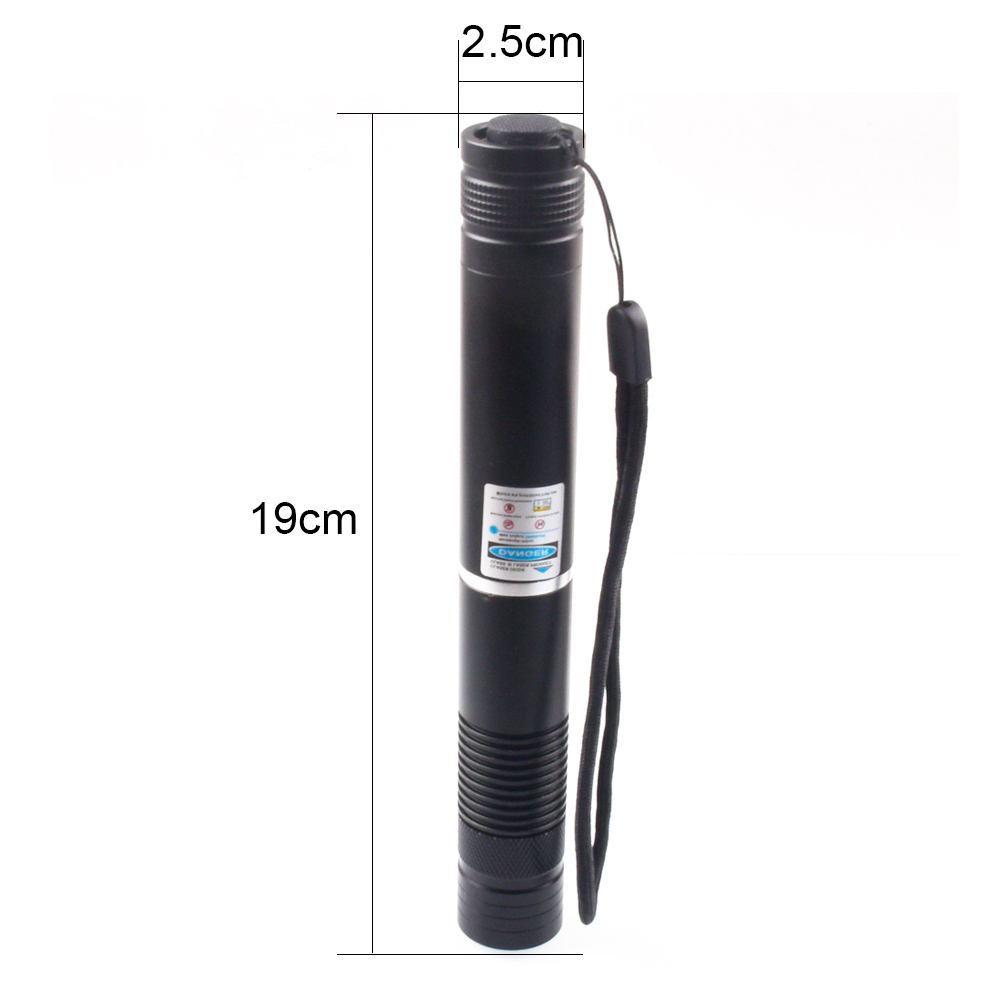 Heat! High power and most powerful combustion laser 450nm focusable blue laser flashlight burning matches / cigarettes / candles