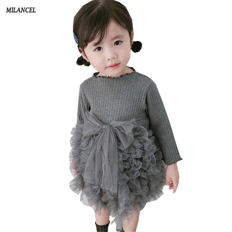 MILANCEl Autumn Girls Dress Ball Gown Girls Party Dresses Long Sleeve Kids Clothing Tutu Dress for Girls Clothes