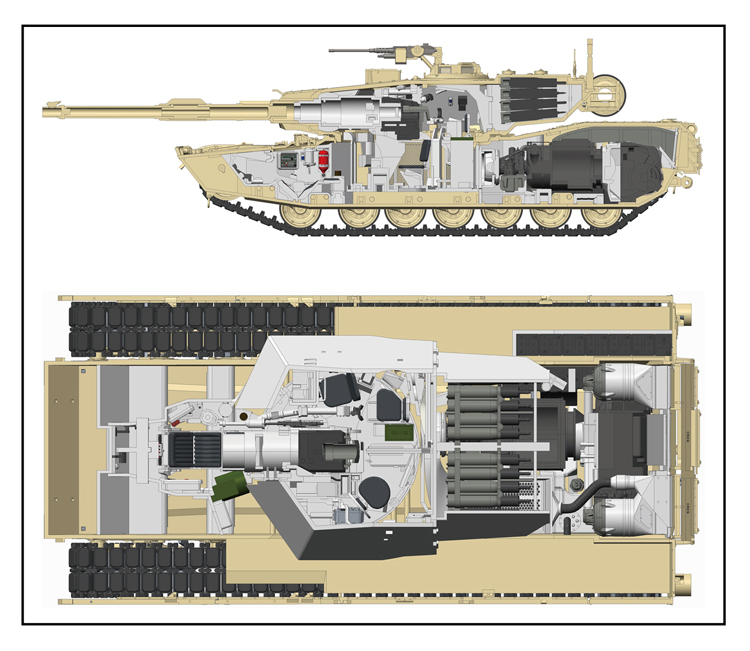 RYE FIELD RFM RM-5007 1/35 Scale M1A1/A2 w/FULL INTERIOR Main Battle Tank Plastic Model Building Kit