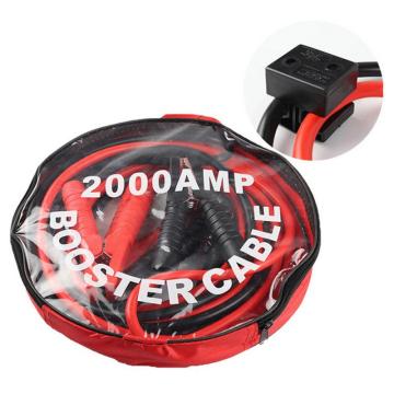 3/4m 2200AMP Black&Red Jump Leads With Clip Clamp For Car Power Booster Cable Emergency Battery Jumper Wires Battery Accessories