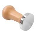 Coffee Tamper Wooden Handle Barista Espresso Machine Grinder 51mm for Coffee and Espresso Powder Hammer Wood Color