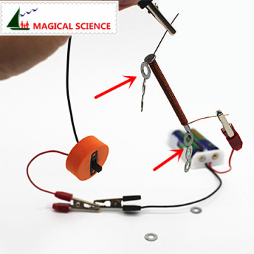 wholesale Fun physics experiment Homemade Electromagnet DIY materials,current magnetic effect,home school educational kit