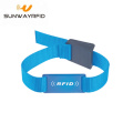 Custom Logo Printing Reusable RFID Nylon Wristbands