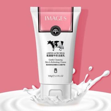 Amino Acid Milk Facial Cleanser Foaming Hydration Moisturizing Oil Control Firming Gentle Soothing Cleansing Dry Oily Skin Care