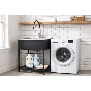 Freestanding Stainless Steel Utility Sink 25