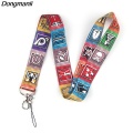 P4875 Dongmanli Rainbow Six Lanyard Car KeyChain ID Card Pass Gym Mobile Phone Badge Kids Key Ring Holder Game Jewelry