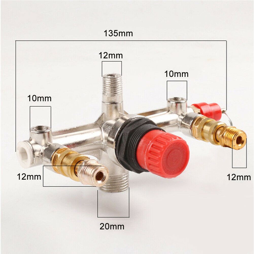 Aluminum Bracket Air Compressor Switch Pressure Release Valve Pump Parts Kit Push-pull Valve Safety Valve Pressure Regulator