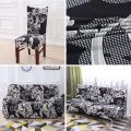 Black white grey 1/2/3/4 seater Sofa cover Tight wrap all-inclusive sectional elastic seat sofa covers couch Covering Slipcovers
