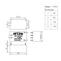 Free shipping hot sale AC 90-265V to DC 5V 3W power supply module switching isolated smart home AC DC transformer HLK-PM01