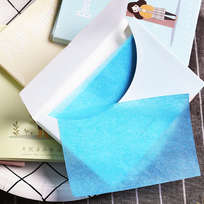 50 Sheets/Pack Sheets Oil Absorbing Paper Oil Control Facial Magic Quickly Clean Paper Portable Blot Paper Face Cleaning