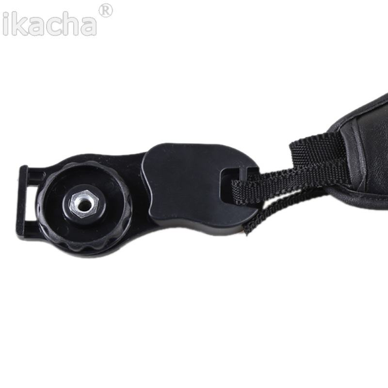 Black PU Camera Strap Hand Grip Wrist Strap Belt For Nikon Canon Sony DSLR Camera Photography